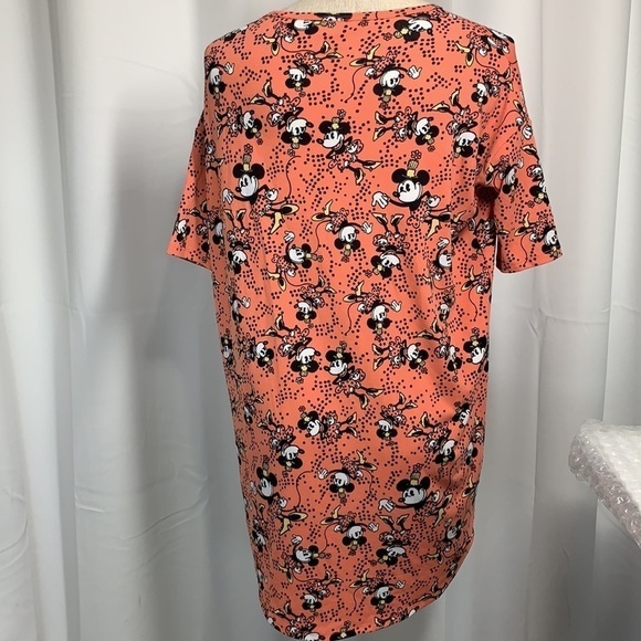 LuLaroe Irma Tunic Minnie Mouse Lic. Disney-Peach/Black/White, Sz XXS - Picture 4 of 9